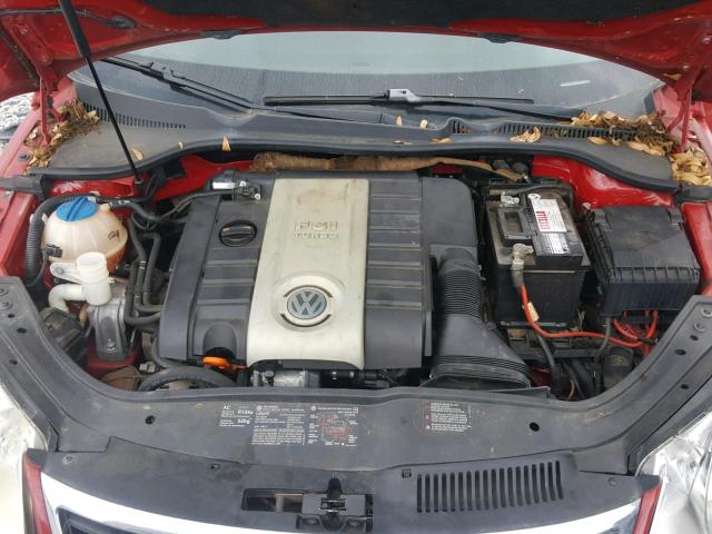 WVWFA71F97V045776 - 2007 VOLKSWAGEN EOS 2.0T L RED photo 7