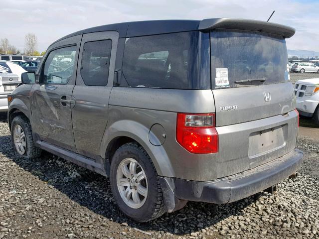 5J6YH28798L016694 - 2008 HONDA ELEMENT EX GRAY photo 3