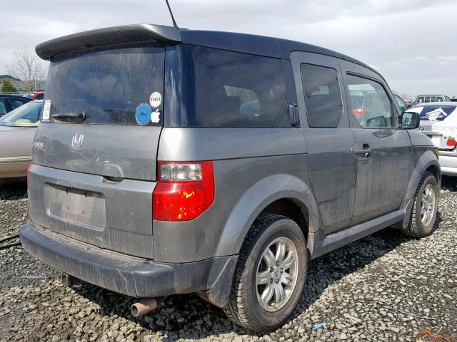 5J6YH28798L016694 - 2008 HONDA ELEMENT EX GRAY photo 4