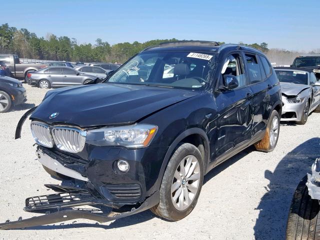 5UXWZ7C35H0X42645 - 2017 BMW X3 SDRIVE2 BLACK photo 2
