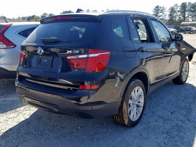 5UXWZ7C35H0X42645 - 2017 BMW X3 SDRIVE2 BLACK photo 4
