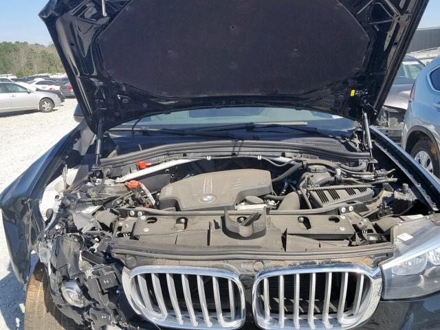 5UXWZ7C35H0X42645 - 2017 BMW X3 SDRIVE2 BLACK photo 7