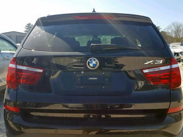 5UXWZ7C35H0X42645 - 2017 BMW X3 SDRIVE2 BLACK photo 9