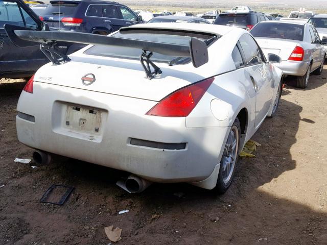 JN1AZ34D73T111417 - 2003 NISSAN 350Z COUPE WHITE photo 4