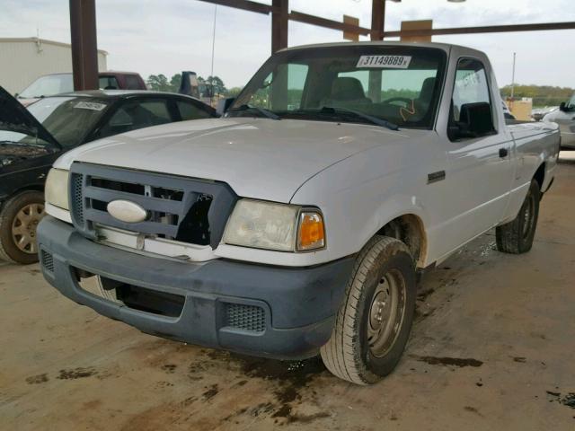 1FTYR10D07PA15357 - 2007 FORD RANGER WHITE photo 2