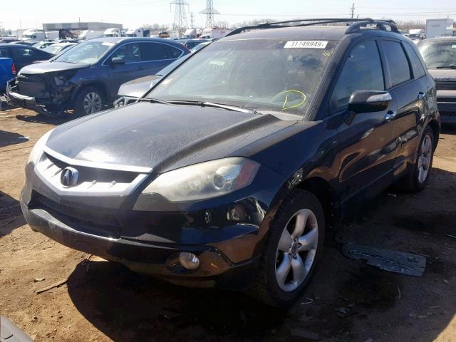 5J8TB18218A016993 - 2008 ACURA RDX BLACK photo 2