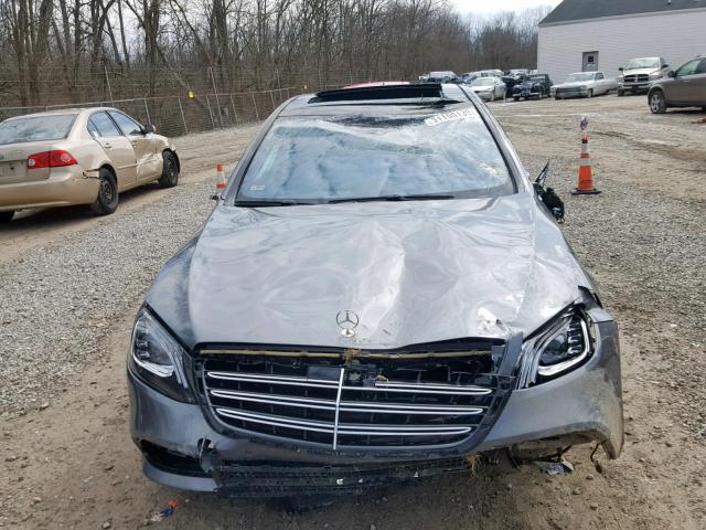 WDDUG6EB4JA364014 - 2018 MERCEDES-BENZ S 450 4MAT GRAY photo 9