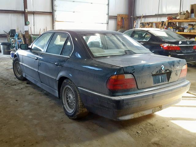 WBAGF8326WDL51275 - 1998 BMW 740 I AUTO GREEN photo 3