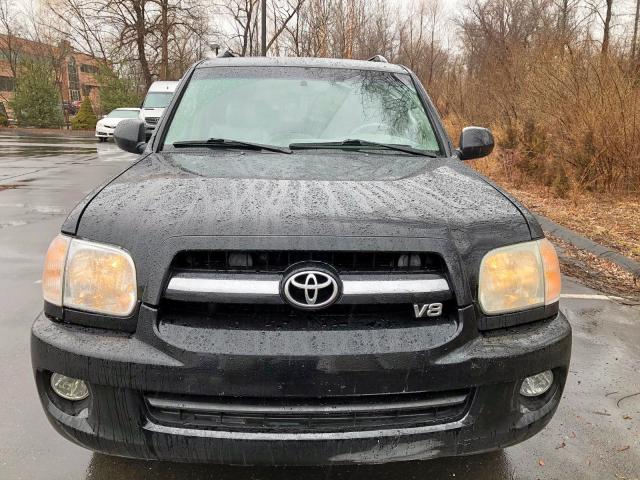 5TDBT48A56S274336 - 2006 TOYOTA SEQUOIA LI BLACK photo 9