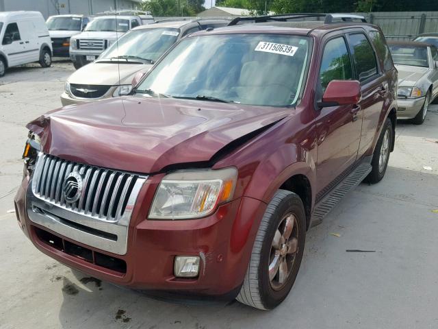 4M2CN8HG5AKJ09262 - 2010 MERCURY MARINER PR BURGUNDY photo 2