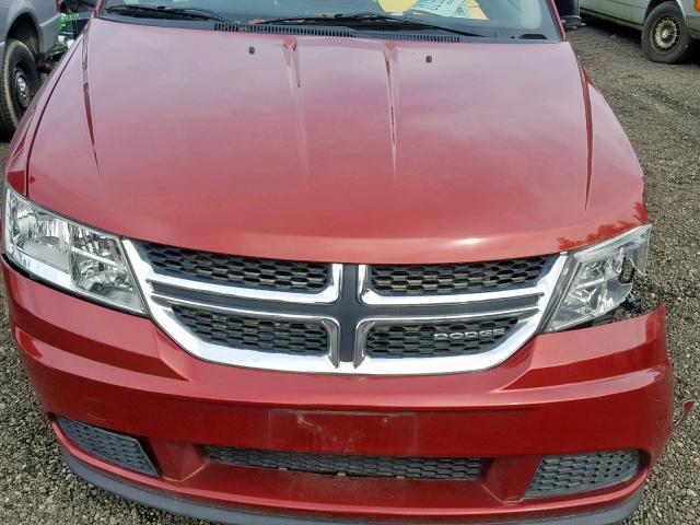 3D4PG4FBXBT529443 - 2011 DODGE JOURNEY EX MAROON photo 7