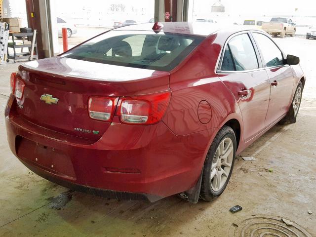 1G11D5RRXDF112369 - 2013 CHEVROLET MALIBU 1LT წითელი ფოტო 4