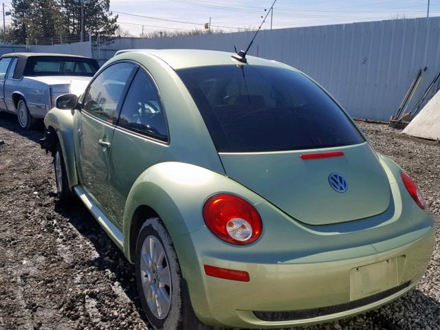 3VWPG31C09M504446 - 2009 VOLKSWAGEN NEW BEETLE მწვანე ფოტო 3