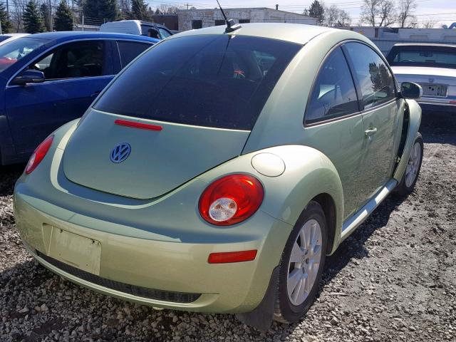3VWPG31C09M504446 - 2009 VOLKSWAGEN NEW BEETLE მწვანე ფოტო 4