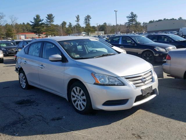 3N1AB7AP2DL720480 - 2013 NISSAN SENTRA SV SILVER photo 1