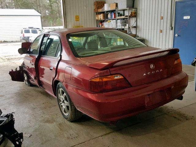 19UUA5669YA012291 - 2000 ACURA 3.2TL RED photo 3