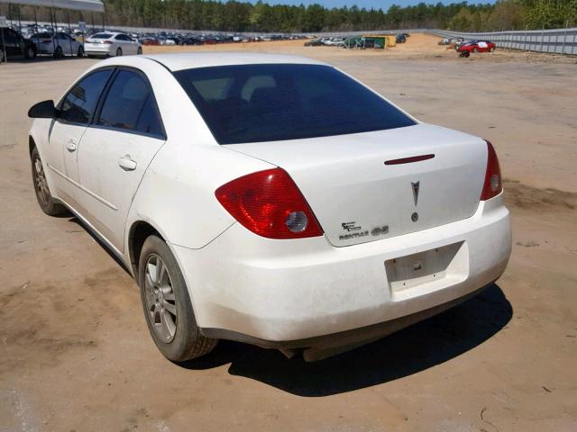 1G2ZF58B274104277 - 2007 PONTIAC G6 VALUE L WHITE photo 3