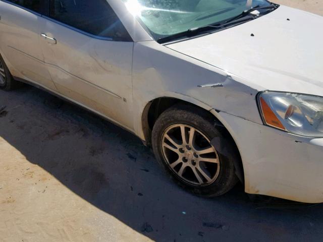 1G2ZF58B274104277 - 2007 PONTIAC G6 VALUE L WHITE photo 9