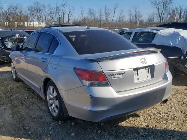 JHMCP26878C003102 - 2008 HONDA ACCORD EXL SILVER photo 3