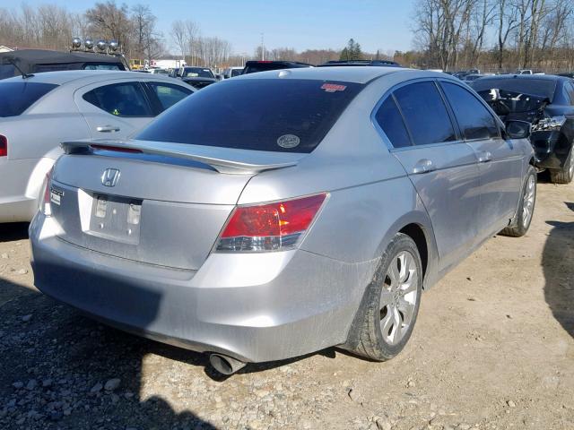 JHMCP26878C003102 - 2008 HONDA ACCORD EXL SILVER photo 4