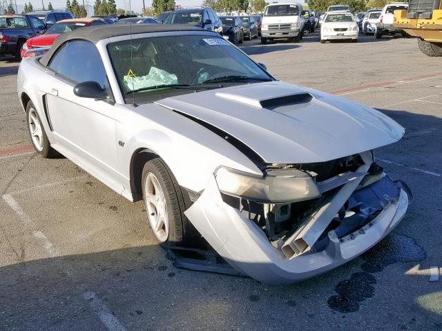 1FAFP45X93F332562 - 2003 FORD MUSTANG GT SILVER photo 1