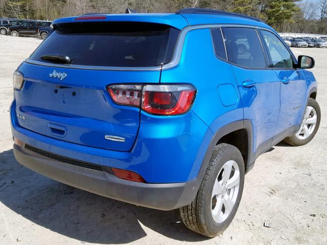 3C4NJDBB1KT596959 - 2019 JEEP COMPASS LA BLUE photo 4