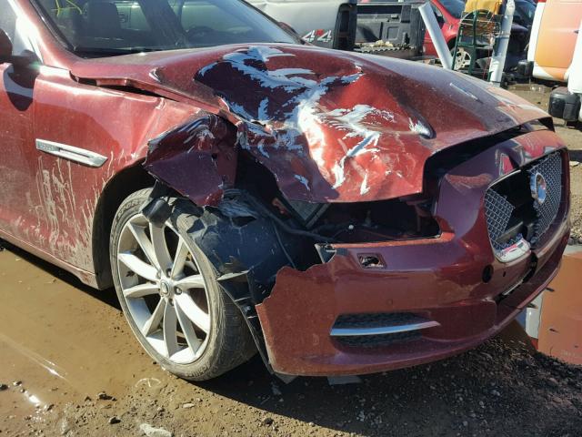 SAJWA2GB7BLV18247 - 2011 JAGUAR XJL RED photo 9