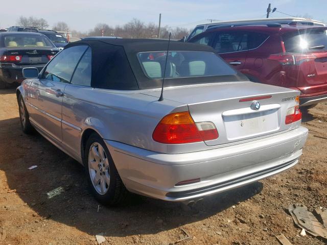 WBABR3349YEB40965 - 2000 BMW 323 CI SILVER photo 3