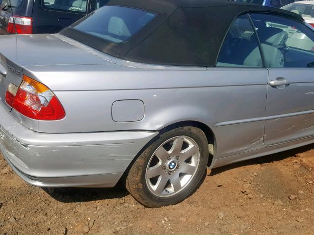 WBABR3349YEB40965 - 2000 BMW 323 CI SILVER photo 9