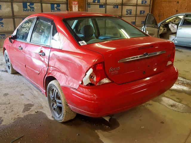 1FAFP383XYW169429 - 2000 FORD FOCUS ZTS RED photo 3