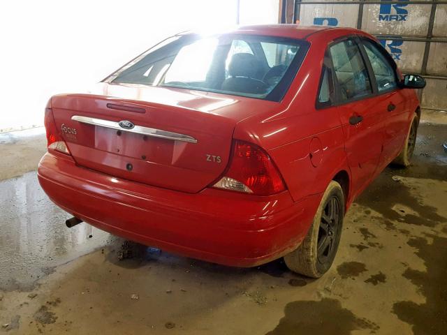 1FAFP383XYW169429 - 2000 FORD FOCUS ZTS RED photo 4
