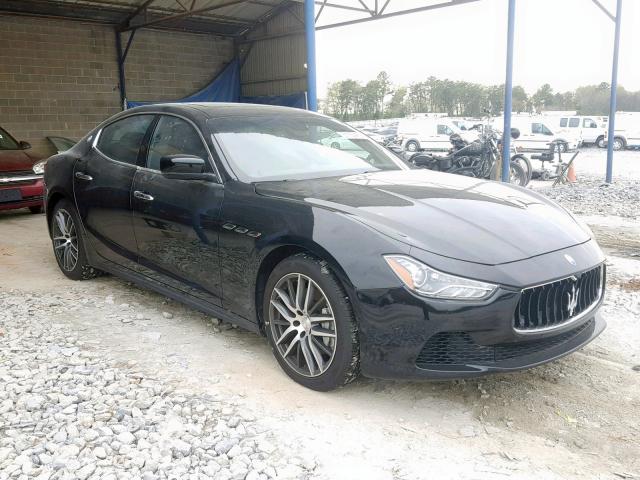 ZAM57XSA0E1086908 - 2014 MASERATI GHIBLI BLACK photo 1