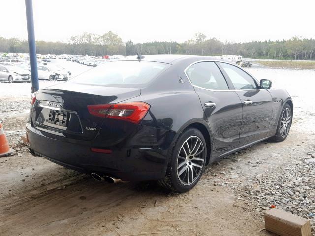 ZAM57XSA0E1086908 - 2014 MASERATI GHIBLI BLACK photo 4