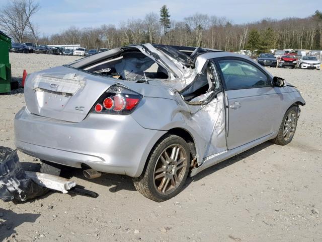 JTKDE167880259837 - 2008 TOYOTA SCION TC SILVER photo 4