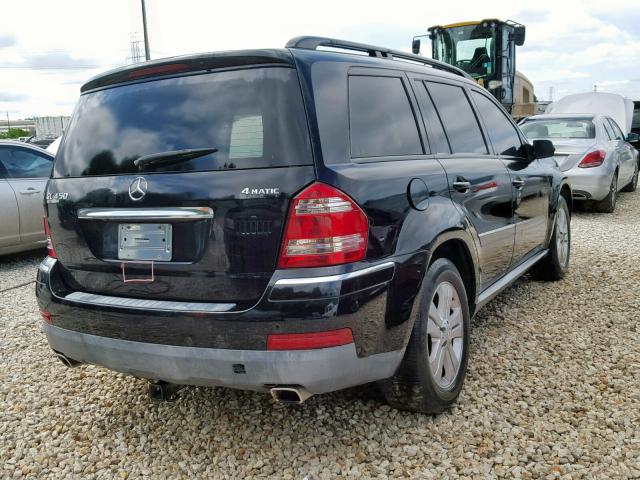 4JGBF71E39A526183 - 2009 MERCEDES-BENZ GL 450 4MA BLACK photo 4