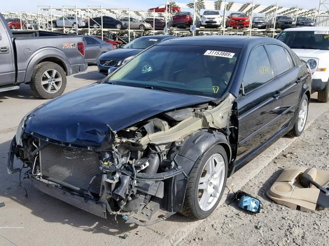 19UUA66278A014706 - 2008 ACURA TL BLACK photo 2