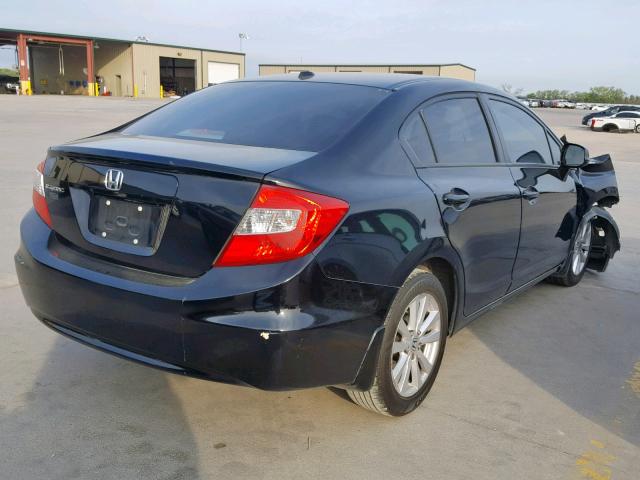 2HGFB2F97CH577213 - 2012 HONDA CIVIC EXL BLACK photo 4