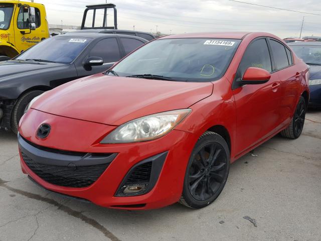 JM1BL1S52A1247403 - 2010 MAZDA 3 S RED photo 2