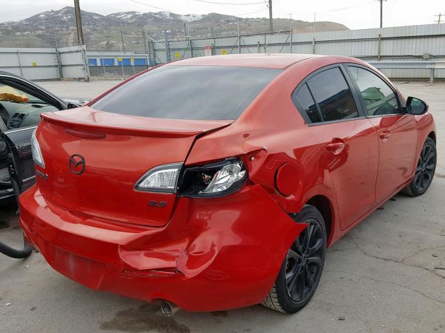 JM1BL1S52A1247403 - 2010 MAZDA 3 S RED photo 4