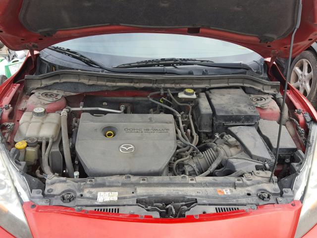 JM1BL1S52A1247403 - 2010 MAZDA 3 S RED photo 7