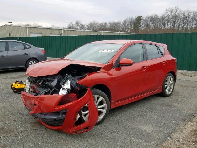 JM1BL1H63A1318155 - 2010 MAZDA 3 S RED photo 2