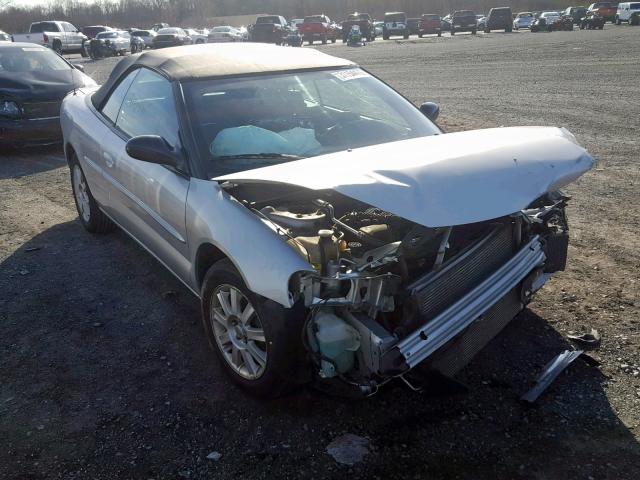 1C3EL75R76N142794 - 2006 CHRYSLER SEBRING GT SILVER photo 1