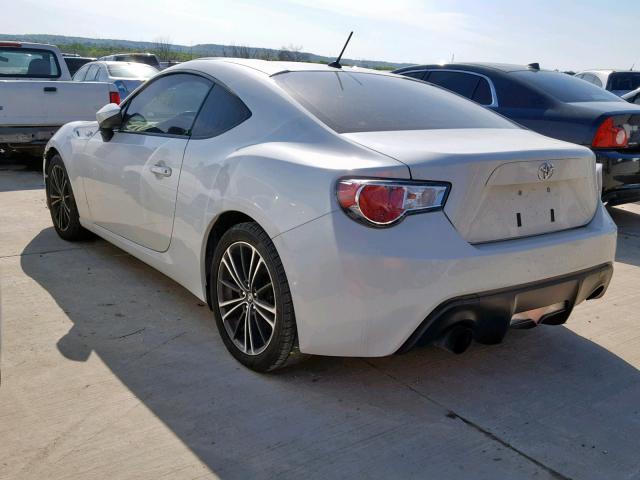 JF1ZNAA16E9700944 - 2014 TOYOTA SCION FR-S WHITE photo 3