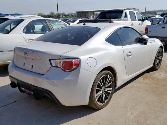 JF1ZNAA16E9700944 - 2014 TOYOTA SCION FR-S WHITE photo 4