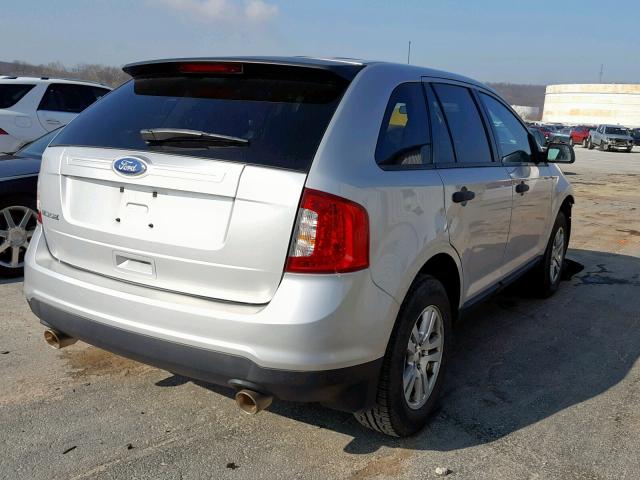 2FMDK3GC1BBB58762 - 2011 FORD EDGE SE SILVER photo 4