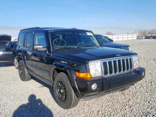 1J8HG48K87C663961 - 2007 JEEP COMMANDER BLACK photo 1
