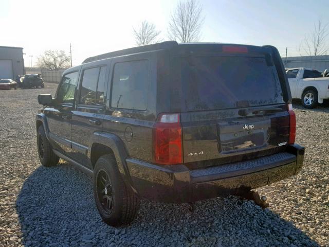 1J8HG48K87C663961 - 2007 JEEP COMMANDER BLACK photo 3