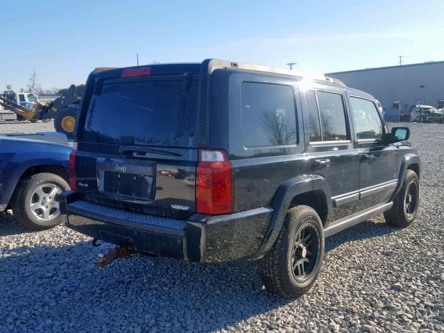 1J8HG48K87C663961 - 2007 JEEP COMMANDER BLACK photo 4