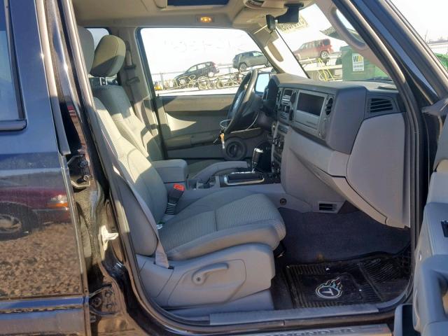 1J8HG48K87C663961 - 2007 JEEP COMMANDER BLACK photo 5