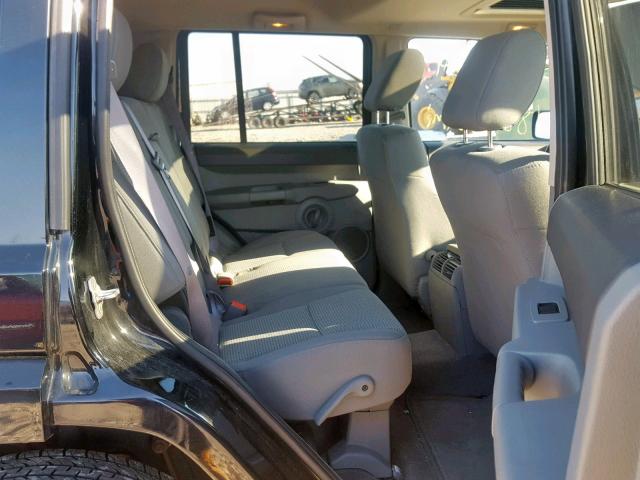 1J8HG48K87C663961 - 2007 JEEP COMMANDER BLACK photo 6